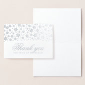 Winter Weddenschap Bedankt Bridesmaid Silver Folie Kaarten (Display)
