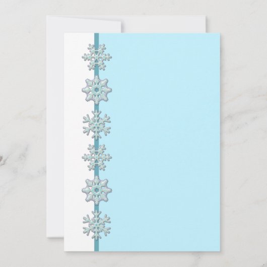 Winter Weddenschap | Blauwe sneeuwvlokken Buttonne Kaart (Achterkant)
