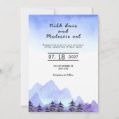 Winter Weddenschap Bomen Editable Party Kaart (Voorkant)