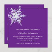 Winter Weddenschap Bridal Shower Kaart (Voorkant / Achterkant)