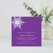 Winter Weddenschap Bridal Shower Kaart (Staand voorkant)