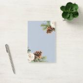 Winter Weddenschap Eucalyptus Greenery White Roses Post-it® Notes (Kantoor)
