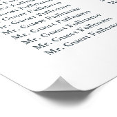 Winter Weddenschap Floral Sneeuwzitje Poster (Hoek)