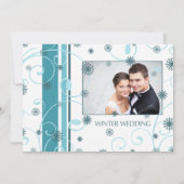 Winter Weddenschap Fotokaarten Kaart (Achterkant)