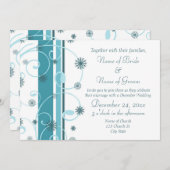 Winter Weddenschap Fotokaarten Kaart (Voorkant / Achterkant)