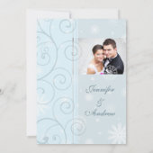 Winter Weddenschap Fotokaarten Kaart (Achterkant)