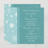 Winter Weddenschap Fotouitnodigingspaarten Kaart (Voorkant / Achterkant)