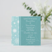 Winter Weddenschap Fotouitnodigingspaarten Kaart (Staand voorkant)