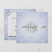 Winter Weddenschap Kaart (Voorkant / Achterkant)