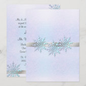 Winter Weddenschap Kaart (Voorkant / Achterkant)