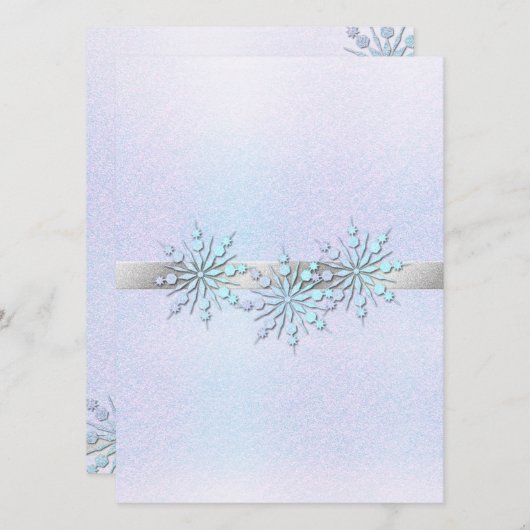 Winter Weddenschap Kaart (Voorkant / Achterkant)