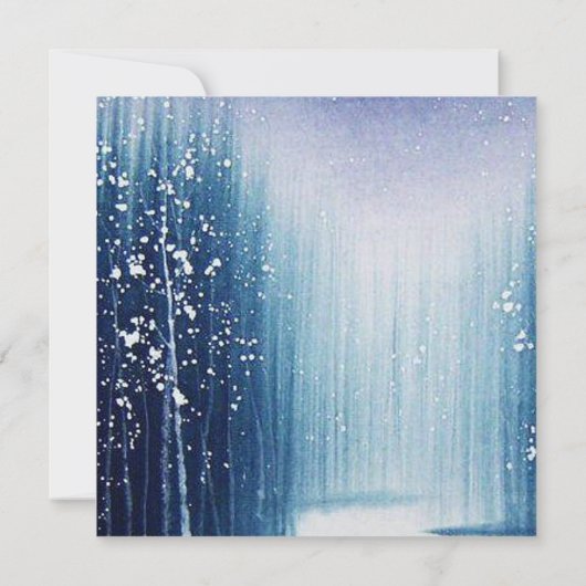 Winter Weddenschap Kaart (Achterkant)