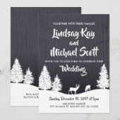 Winter Weddenschap Kaart (Voorkant / Achterkant)