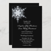 Winter Weddenschap Kaart (Voorkant / Achterkant)