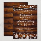 Winter Weddenschap Kaart (Voorkant / Achterkant)