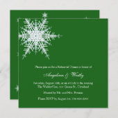 Winter Weddenschap Kaart (Voorkant / Achterkant)