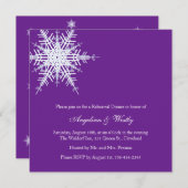 Winter Weddenschap Kaart (Voorkant / Achterkant)