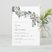 Winter Weddenschap Kaart (Staand voorkant)