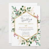 Winter Weddenschap - Kerstmis Kaart (Voorkant / Achterkant)