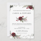 Winter Weddenschap  kerststijl Kaart (Voorkant)