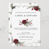 Winter Weddenschap  kerststijl Kaart (Voorkant / Achterkant)