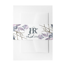 Winter Weddenschap Monogram Uitnodigingen Wikkel