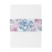 Winter Weddenschap Monogram Uitnodigingen Wikkel (Achterkant Voorbeeld)