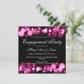 Winter Weddenschap Pink Lights Kaart (Staand voorkant)