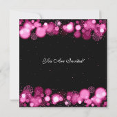 Winter Weddenschap Pink Lights Kaart (Achterkant)