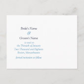 Winter Weddenschap redden Dates Snowflake Theme Aankondigingskaart (Achterkant)