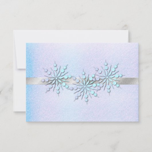 Winter Weddenschap-repetitie Dinner RSVP (Voorkant)