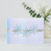 Winter Weddenschap-repetitie Dinner RSVP (Staand voorkant)