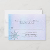 Winter Weddenschap-repetitie Dinner RSVP (Achterkant)