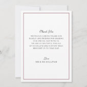 Winter Weddenschap Rode Groene Poinsettia Hartelij Kaart (Achterkant)