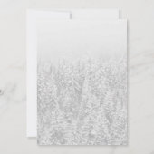 Winter Weddenschap sneeuwrepeater Kaart (Achterkant)