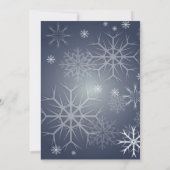 Winter Weddenschap, sneeuwvlokken/foto/ Save the D Date (Achterkant)