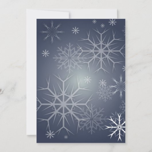 Winter Weddenschap, sneeuwvlokken/foto/ Save the D Save The Date (Achterkant)