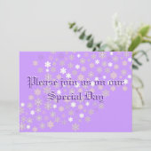 Winter Weddenschap Snowflakes Kaart (Staand voorkant)