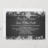 Winter Weddenschap Sparking Night Black Save The Date (Achterkant)