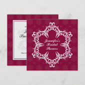 Winter Weddenschap Vrijgezellenfeest Invite in Cra Kaart (Voorkant / Achterkant)