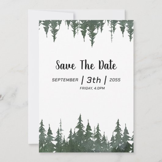 Winter Weddenschappen Kaart Handmade (Achterkant)