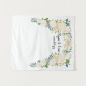 Winter Weddenschappen Receptie Achtergrond Fotogra Wandkleed (Voorkant (horizontaal))