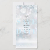 Winter Weddenschappen Snowflakes redden de datum Save The Date (Voorkant)