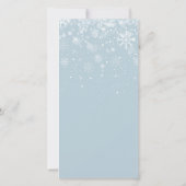 Winter Weddenschappen Snowflakes redden de datum Save The Date (Achterkant)