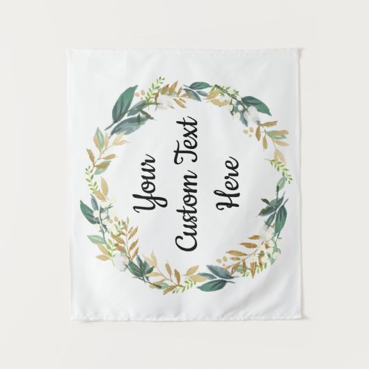 Winter Wedding Backdrop Greenery Foto Booth Decor Wandkleed (Voorkant)