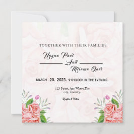 Winter Wedding Best Square Invitation Kaart Design