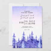 Winter Wedding Celestial Invitation Kaart Suite (Voorkant)