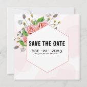 Winter Wedding Elegant Kaart Invitation Kaart Desi (Achterkant)