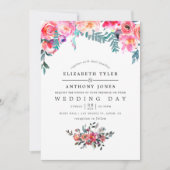 Winter Wedding Floral Kaart (Voorkant)