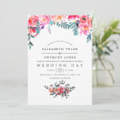 Winter Wedding Floral Kaart (Staand voorkant)